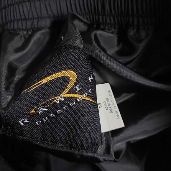 Rawik Outerwear Black Pants Ski Snow Waterproof Women Size M Side Zip Snap Butto - Picture 3 of 14